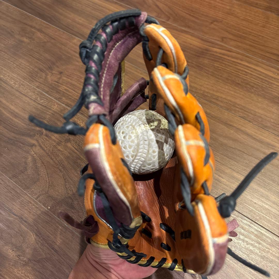 Rawlings 軟式グローブ オレンジ/パープル