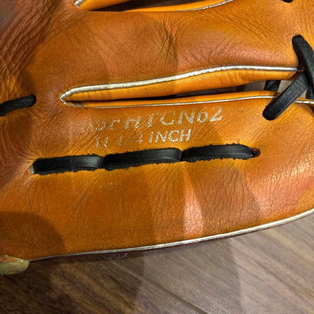 Rawlings 軟式グローブ オレンジ/パープル