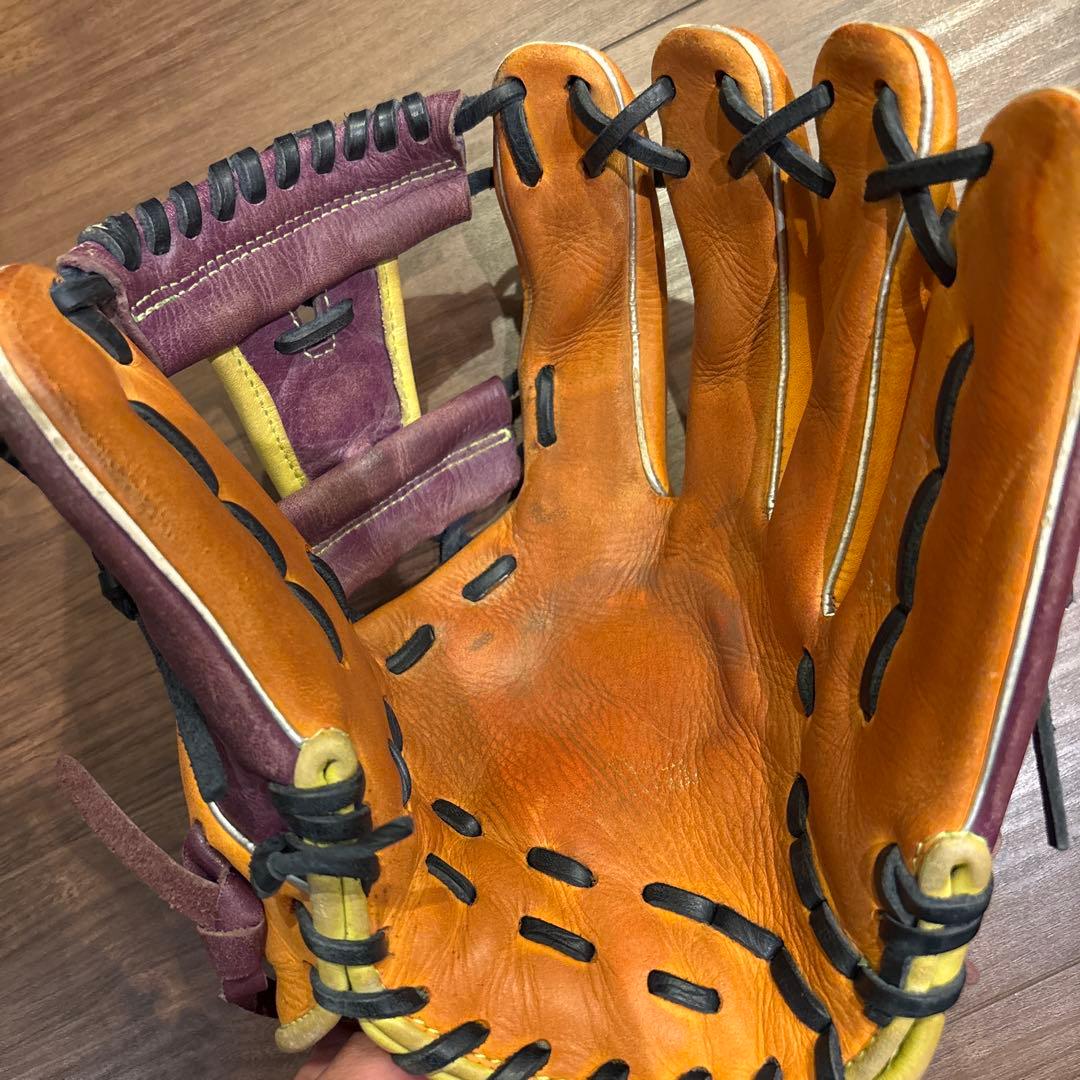 Rawlings 軟式グローブ オレンジ/パープル