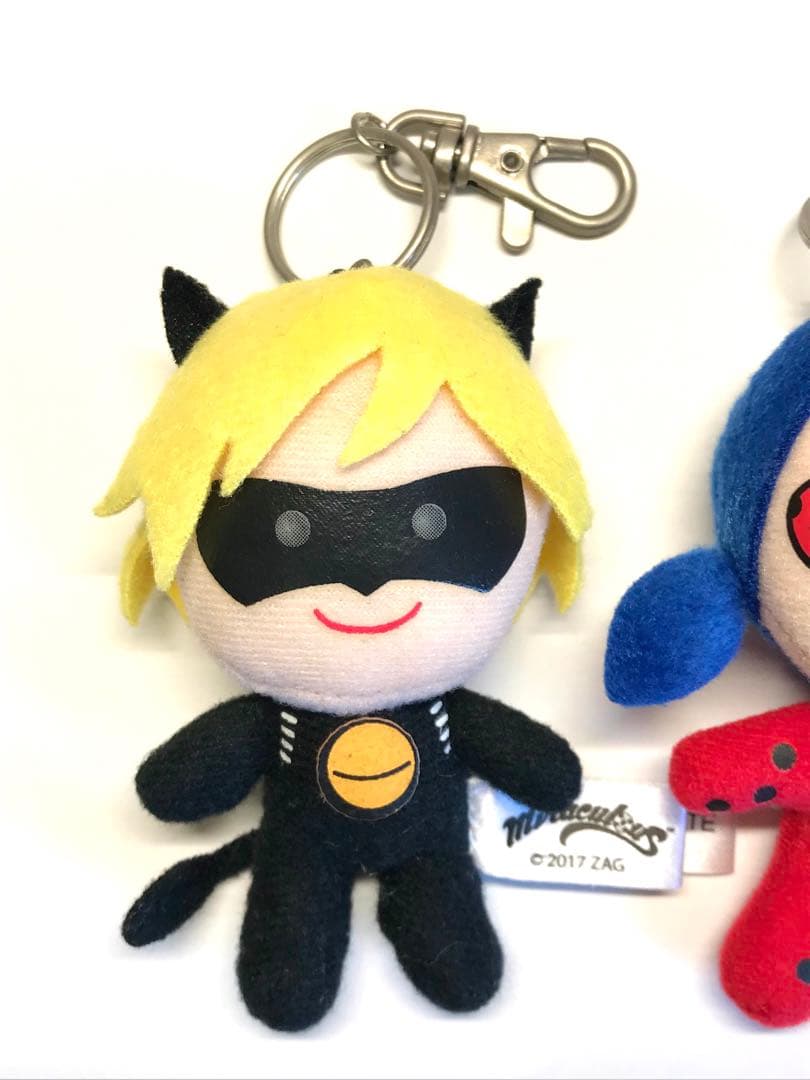 ミラキュラス　レディバグ＆シャノワール　マスコットキーホルダー　2個セット