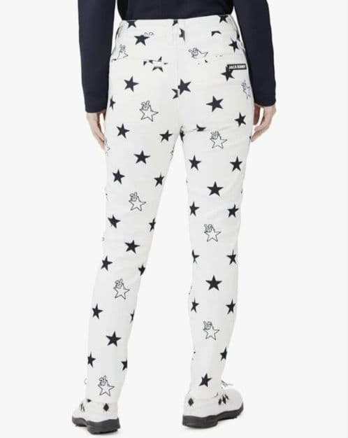 再再再値下げ新品　ジャックバニー　パンツ1 裏起毛白ホワイト定価17600円秋冬