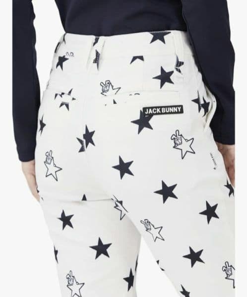 再再再値下げ新品　ジャックバニー　パンツ1 裏起毛白ホワイト定価17600円秋冬