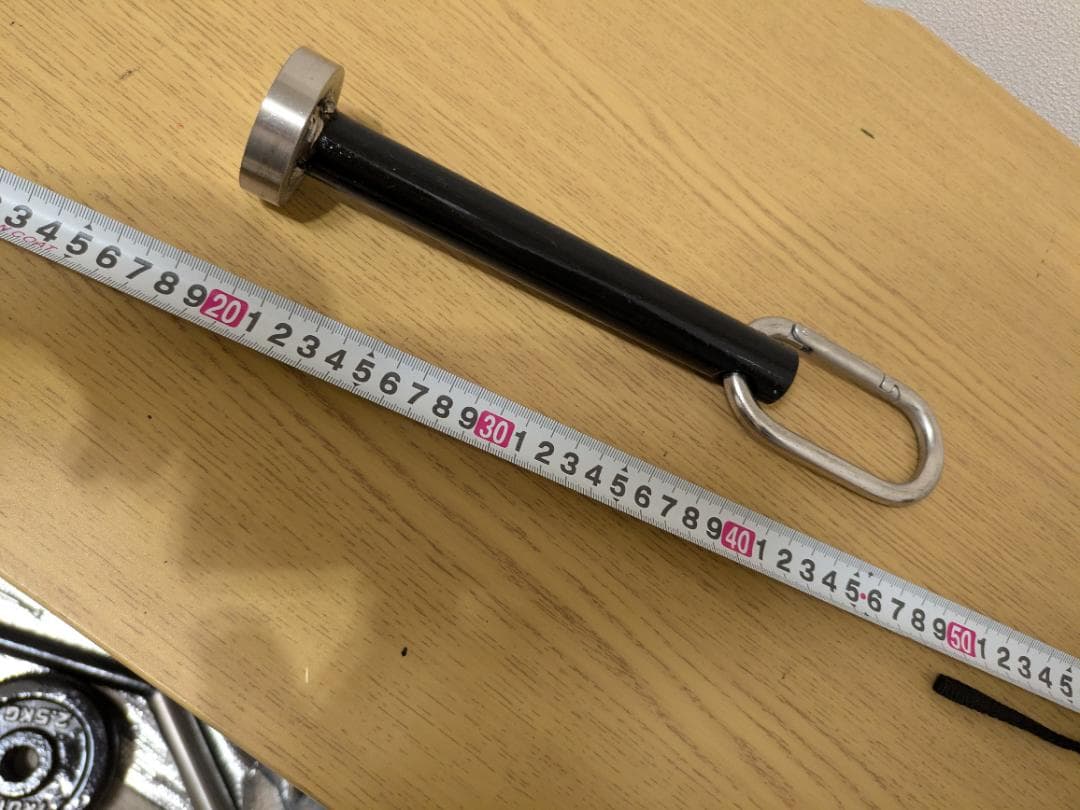 プレートホルダー28ミリ用　耐荷重100kg対応　カラビナ付き