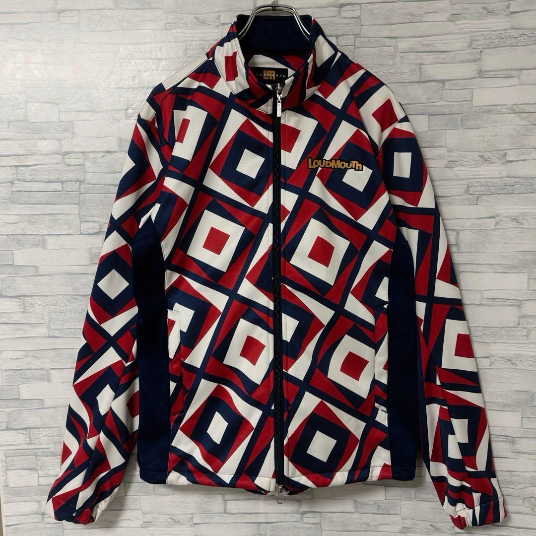 LOUDMOUTH ラウドマウス グラフィック 総柄 ジャージ ゴルフウェア L