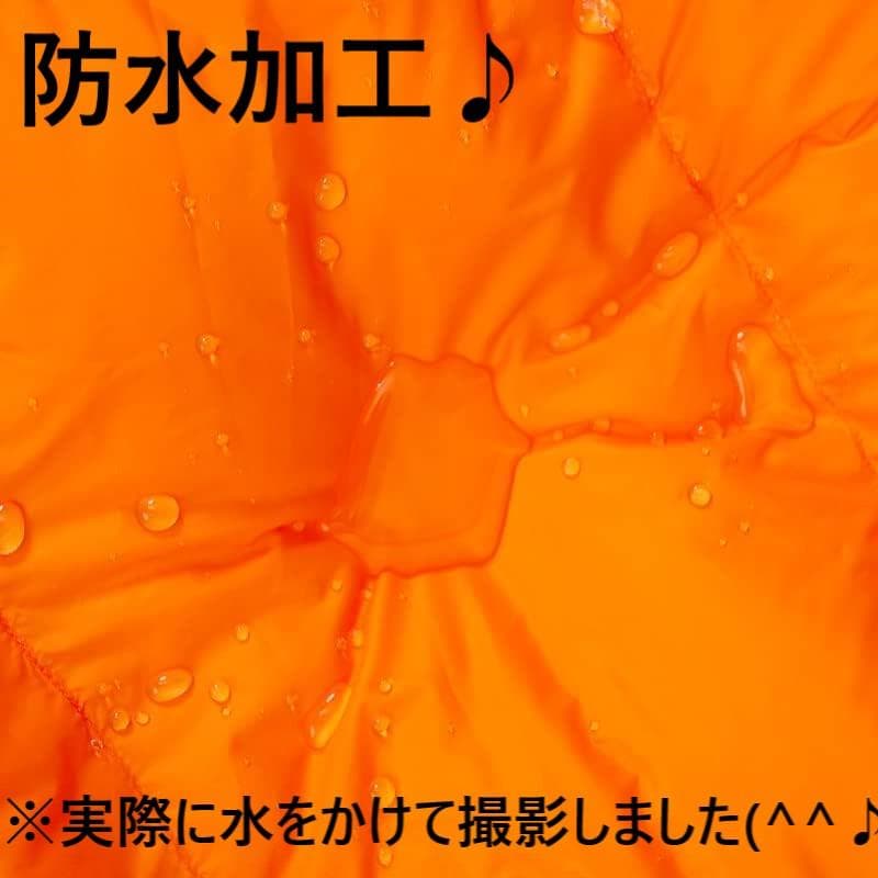 アウトドア　防水　グース　ダウン　マミー型 寝袋　シュラフ オレンジ　400g