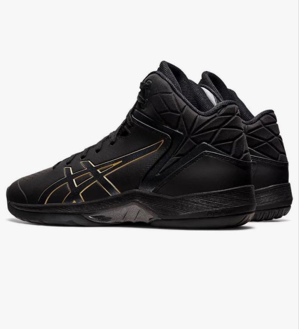 asics バスケットボールシューズ ブラック/ゴールド 25.5cm