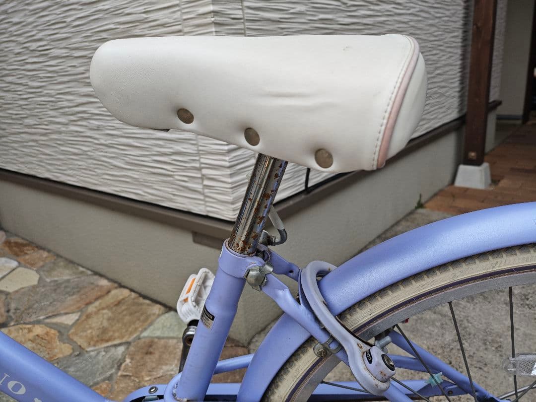 子供用自転車 メゾピアノ 22インチ ラベンダー 前部バスケット付き