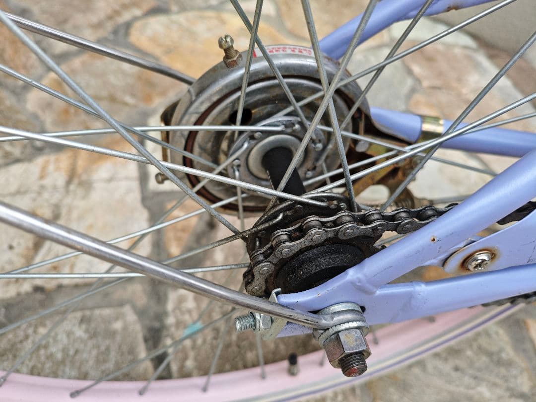 子供用自転車 メゾピアノ 22インチ ラベンダー 前部バスケット付き