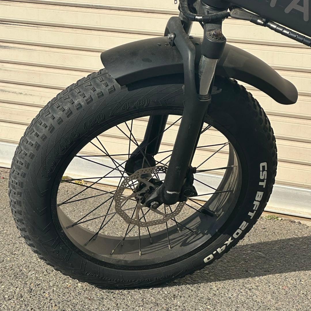 MATE.BIKE 電動アシスト 折りたたみ ファットバイク 20インチ 黒