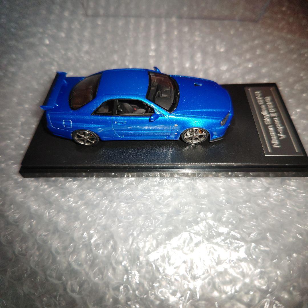 1/43　MIRAGE　スカイライン　GT-R V-specⅡ　R34　ブルー