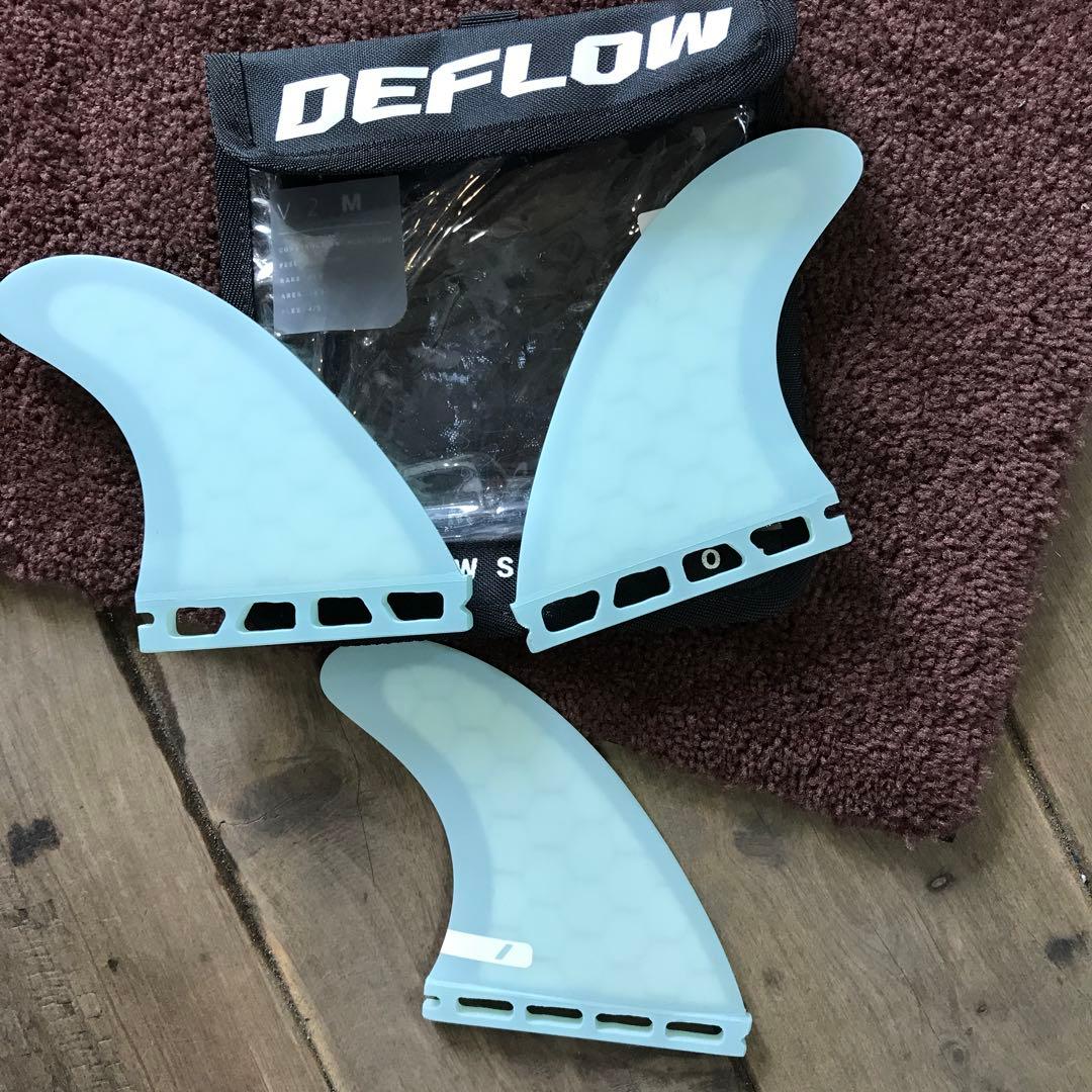 DEFLOW デフローサーフボードフィンセット Mサイズ 定価¥14,850