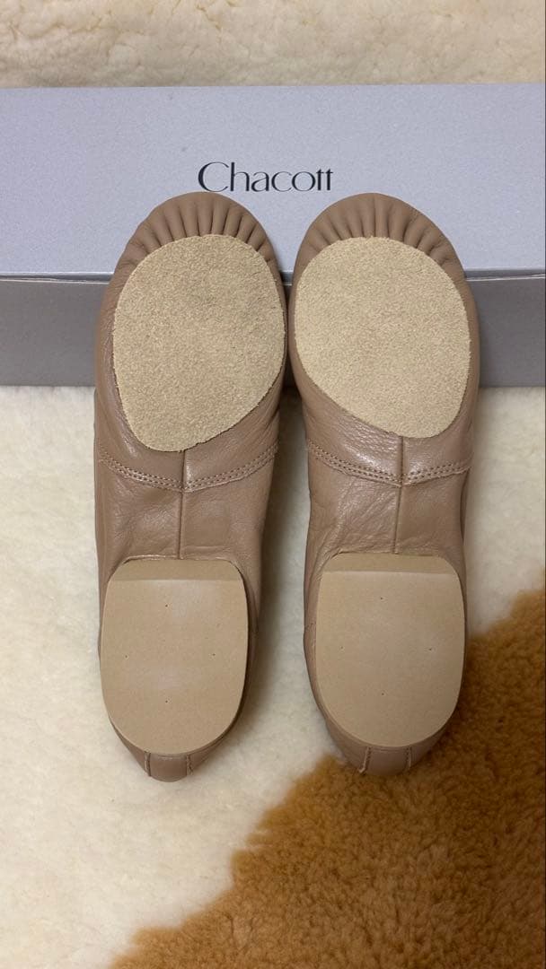 chacott チャコット　ストレッチジャズシューズ　ベージュ