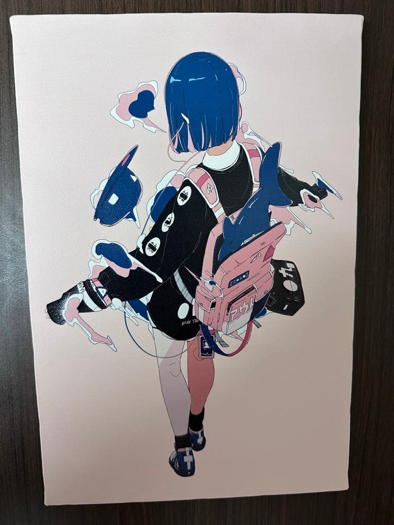 ダイスケリチャード　キャンバスアート「背中から嫌な予感がする人」Mサイズ