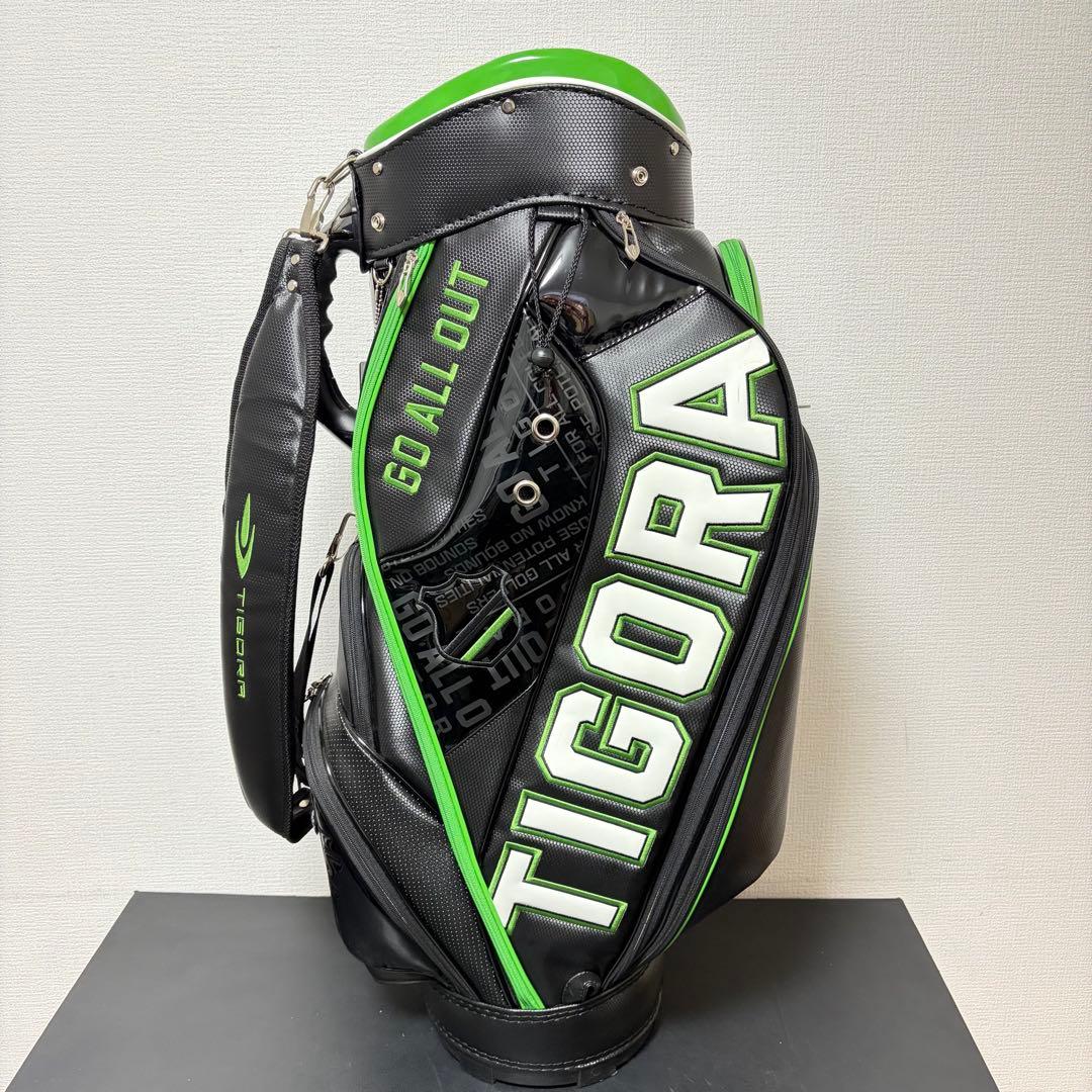 【美品】TIGORA ティゴラ キャディバッグ ブラック×グリーン