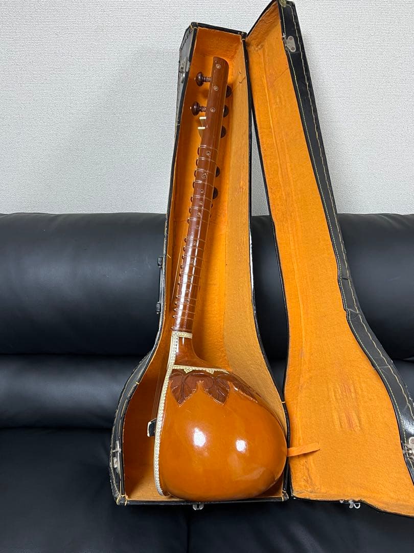 シタール インド民族楽器 ハードケース付 sitar