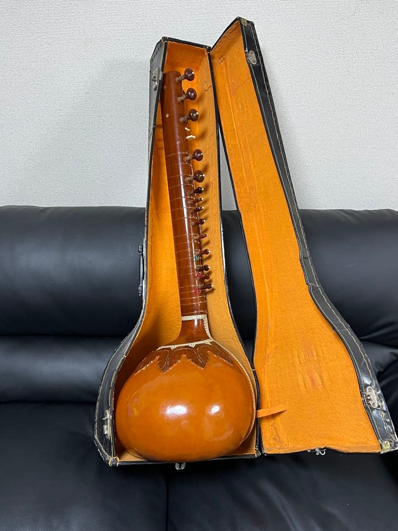 シタール インド民族楽器 ハードケース付 sitar