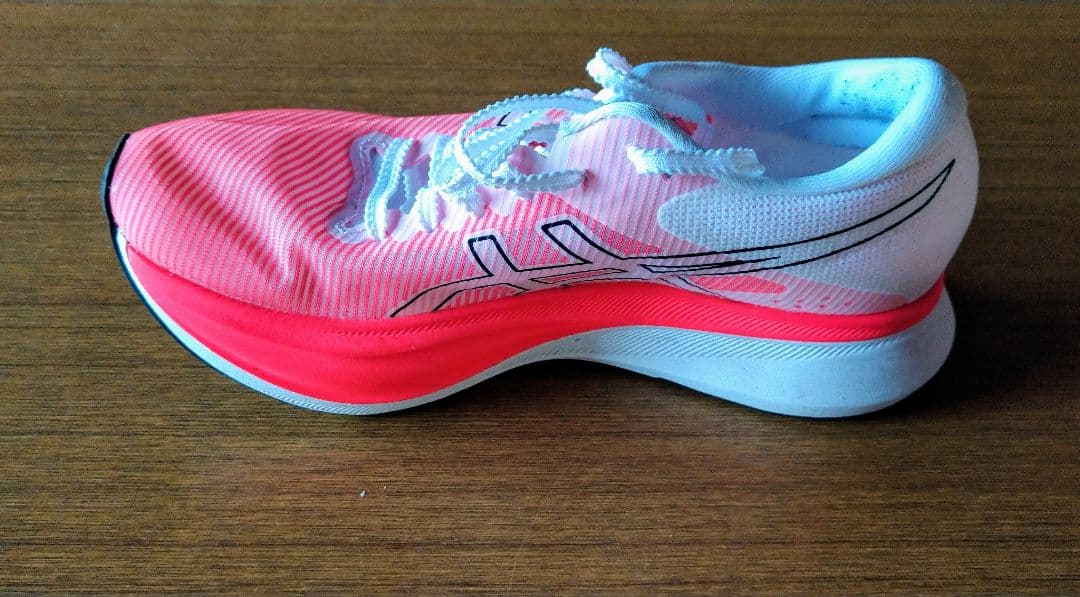 S4　asics 　ランニングシューズ　 マラソンシューズ　ピンク/オレンジ