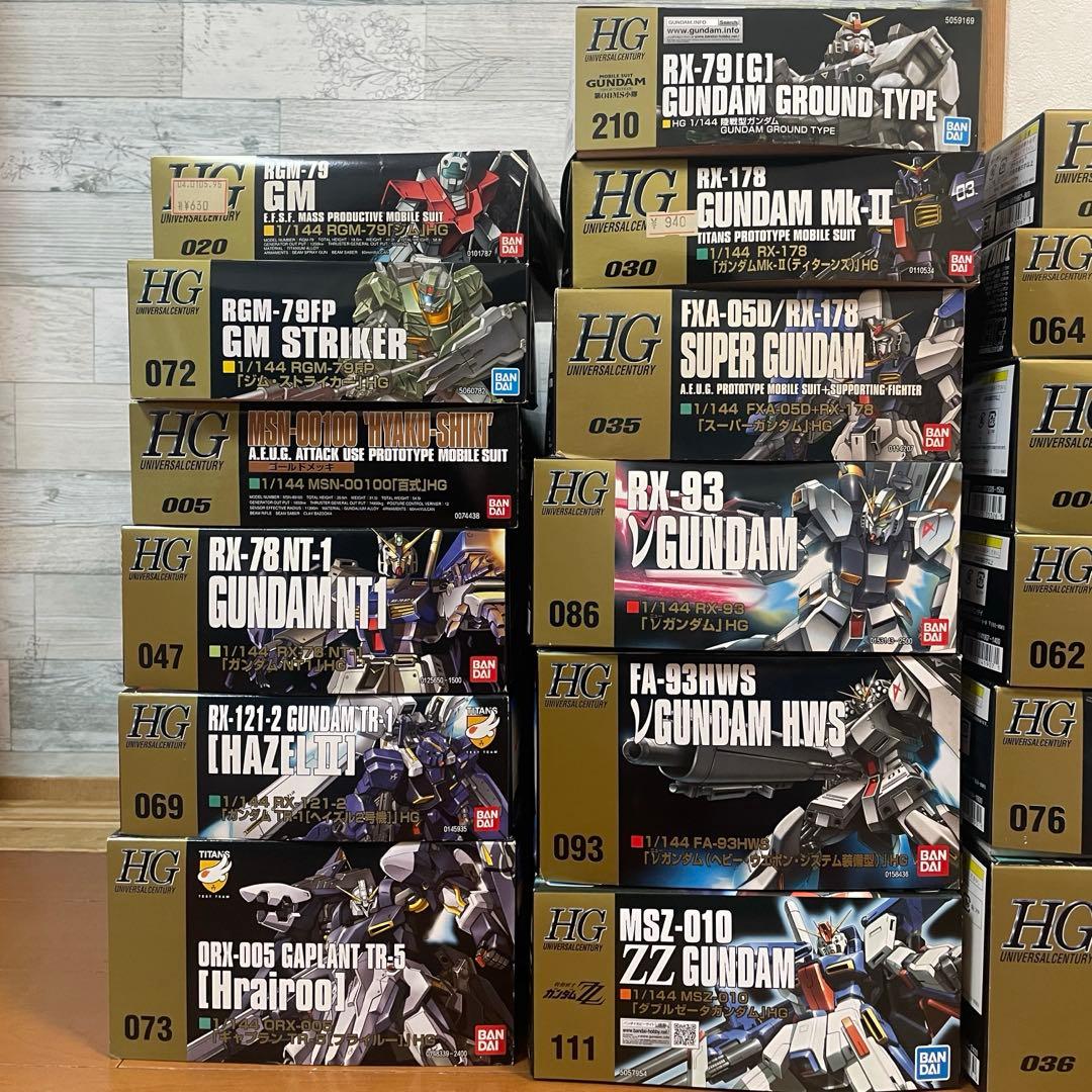 未組立　ガンプラ　hg セット　1/144 ガンダム