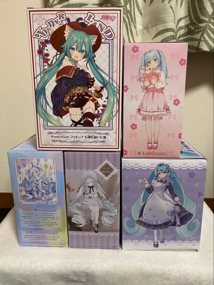 初音ミク 雪ミクなど　5体セットフィギュア