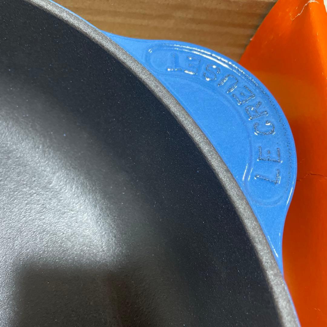 レア《新品》LE CREUSET 30cm アズールブルー スキレット