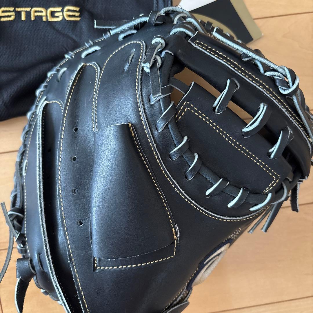 新品　アシックス　軟式用　ゴールドステージ 捕手　キャッチャーミット　右投げ用