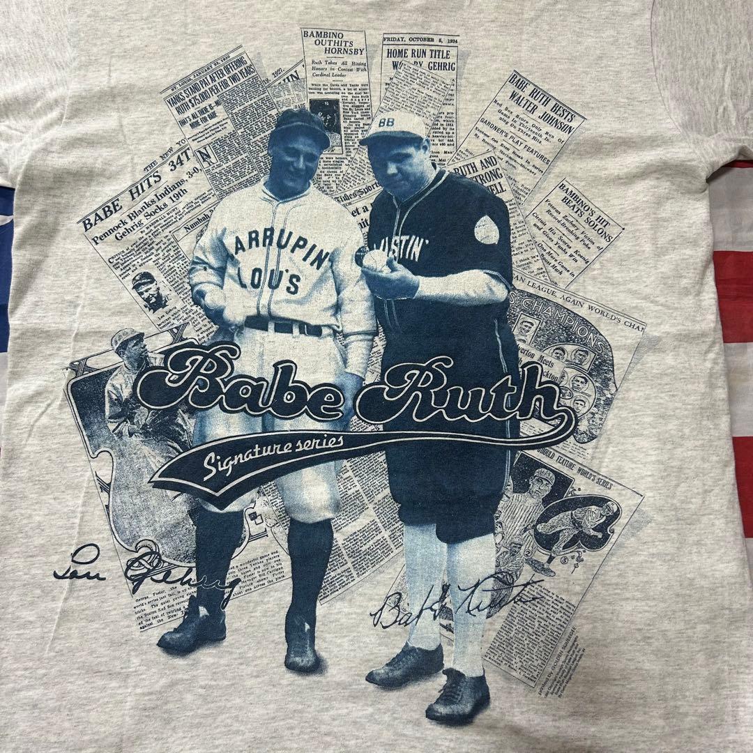 ベーブルース&ルーゲーリック 全世界1万着限定Tシャツ シリアルNo.4910