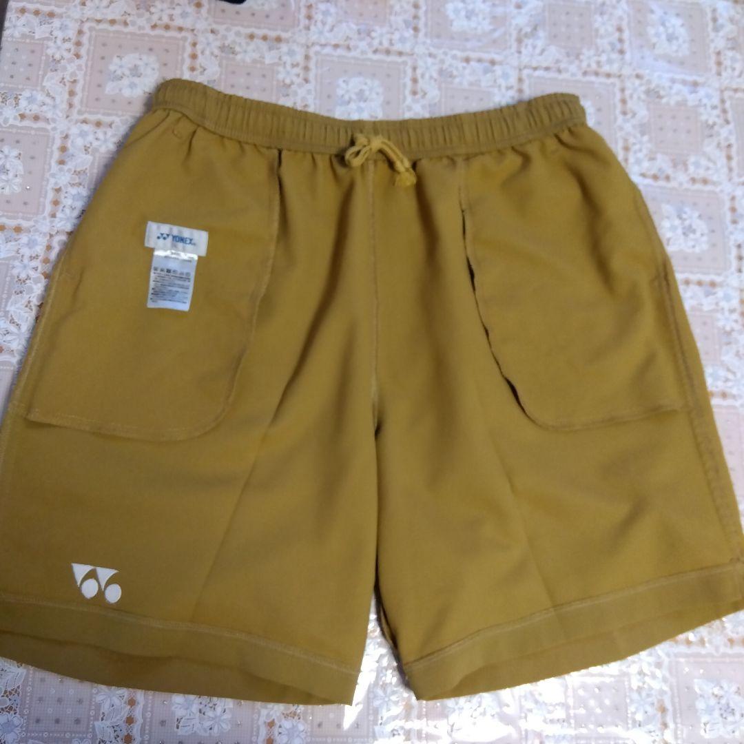 美品✨ ⑩ YONEX ハーフパンツ／ベリークール／ユニ L／キャメルゴールド