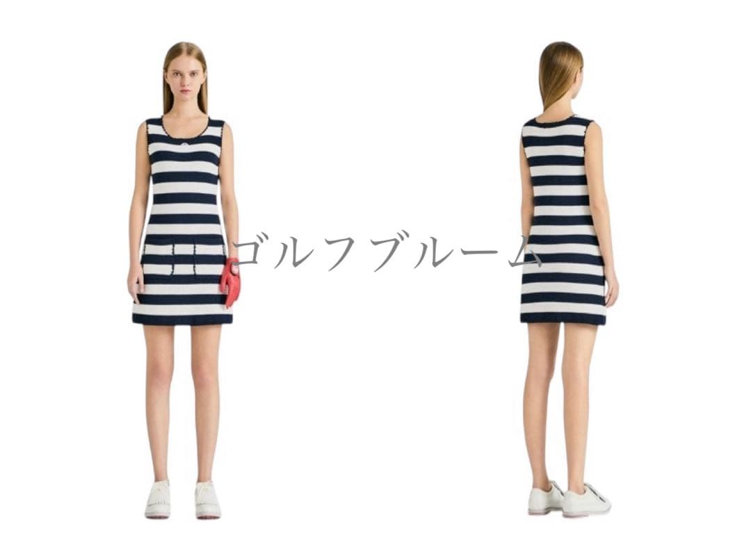 ☆新作☆新品未使用G/FOREジーフォア　ストライプニットドレス　sizeM