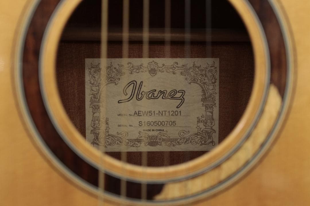 【9538】 Ibanez AEW51 廃盤品 エレアコ アイバニーズ