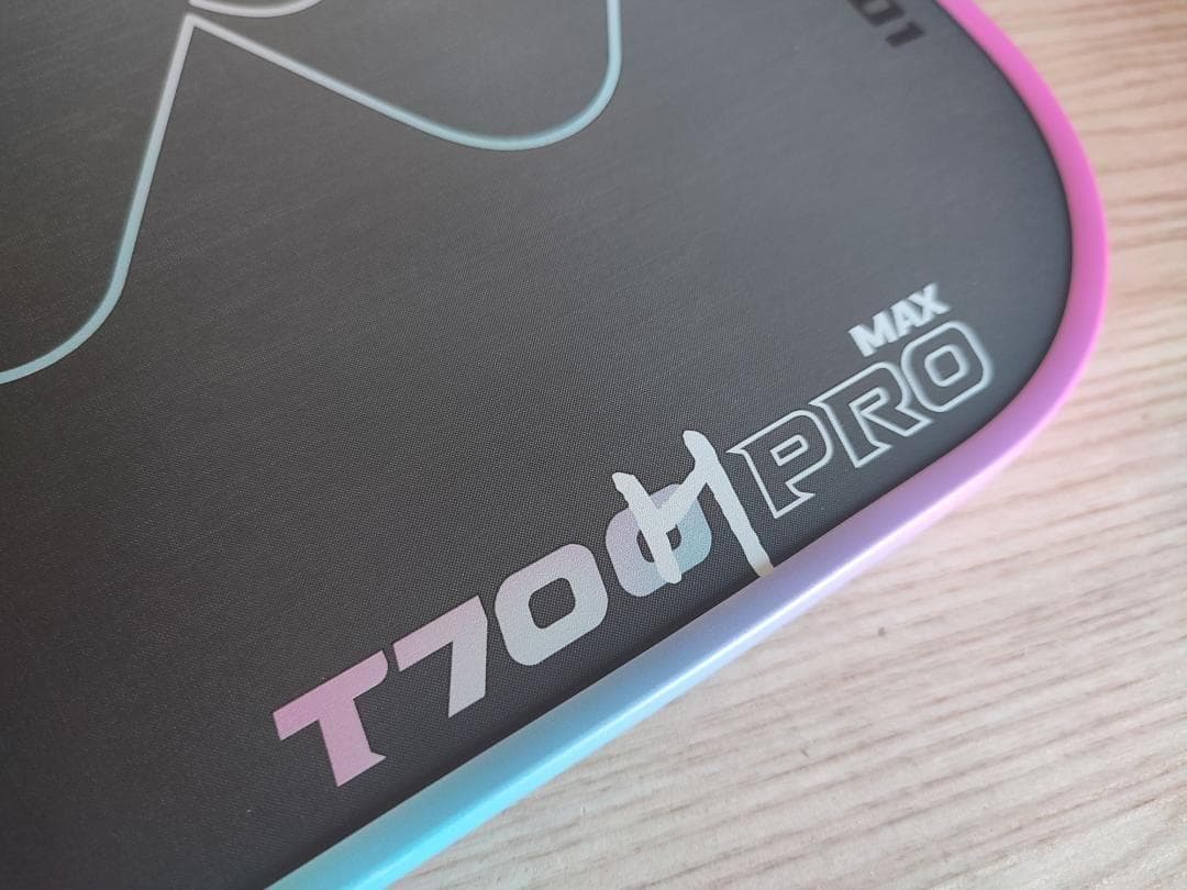 ピックルボール パドル T700 生カーボンファイバー ピンク ブルー1