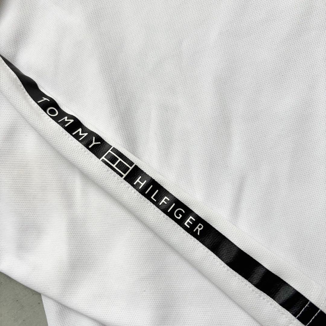   GOLF ハーフジップハイネック長袖シャツ 白 M