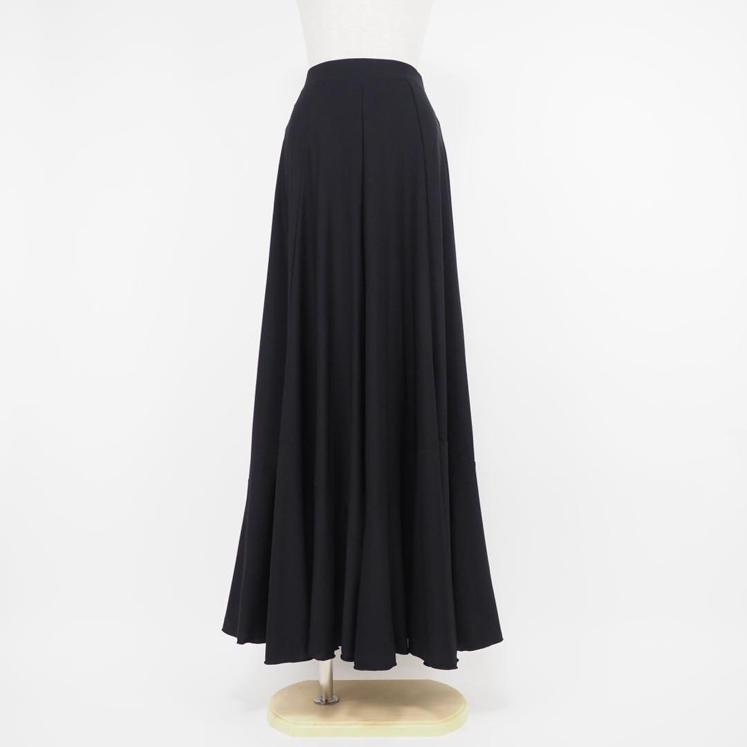 フラメンコ　ファルダ　新品　黒　レッスンファルダ　Leirena フレアファルダ