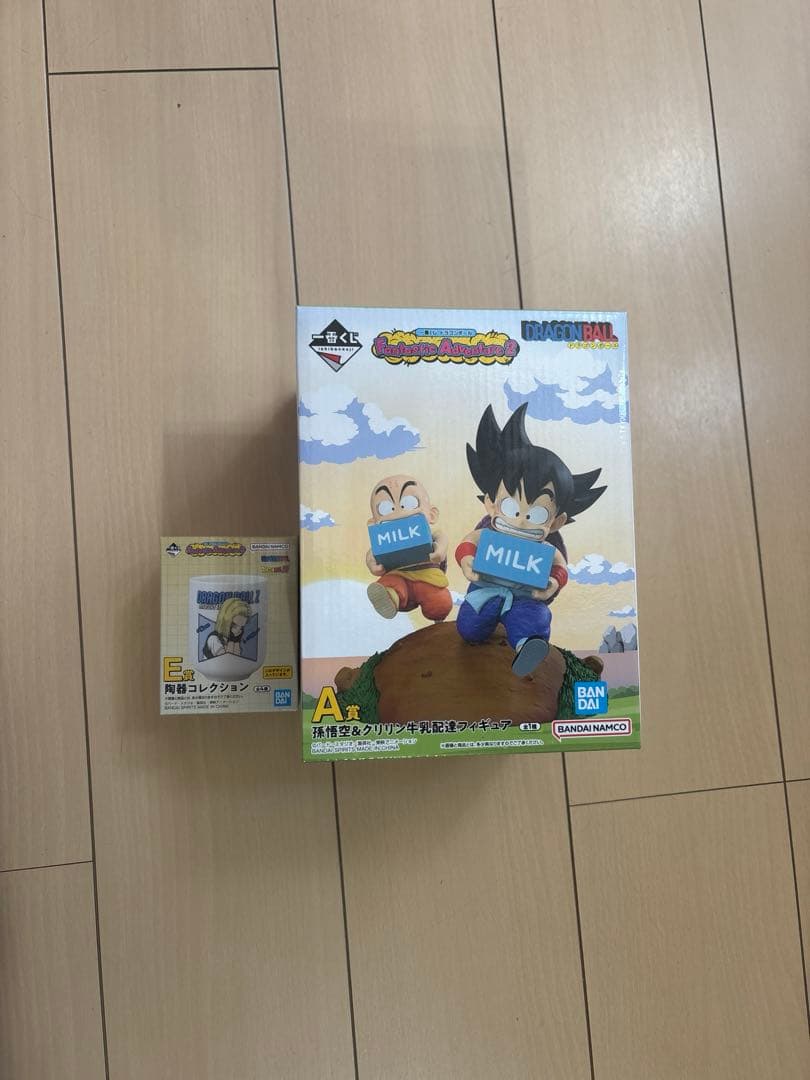 〔新品未開封〕孫悟空&クリリン牛乳配達フィギュアＡ賞　陶器コレクション18号
