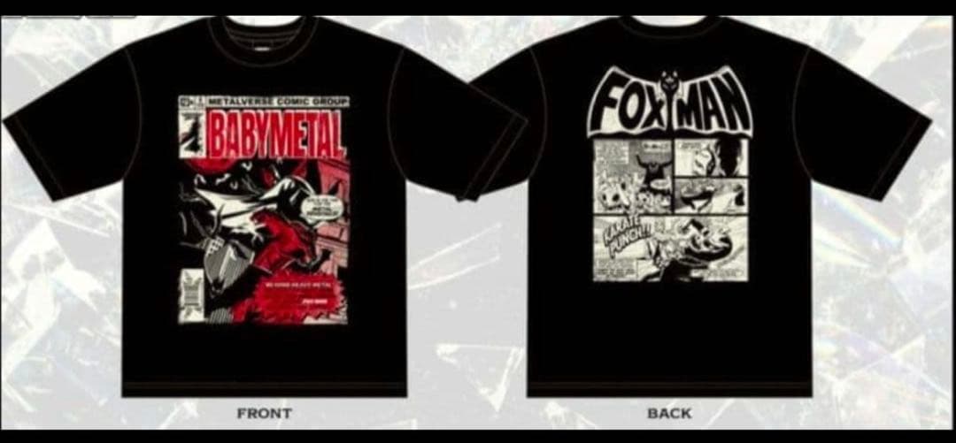 BABYL ベビメタ Tシャツ FOX MAN 速乾 XXLサイズ