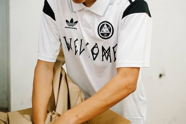 美品 adidas x welcome skateboards ゲームシャツ