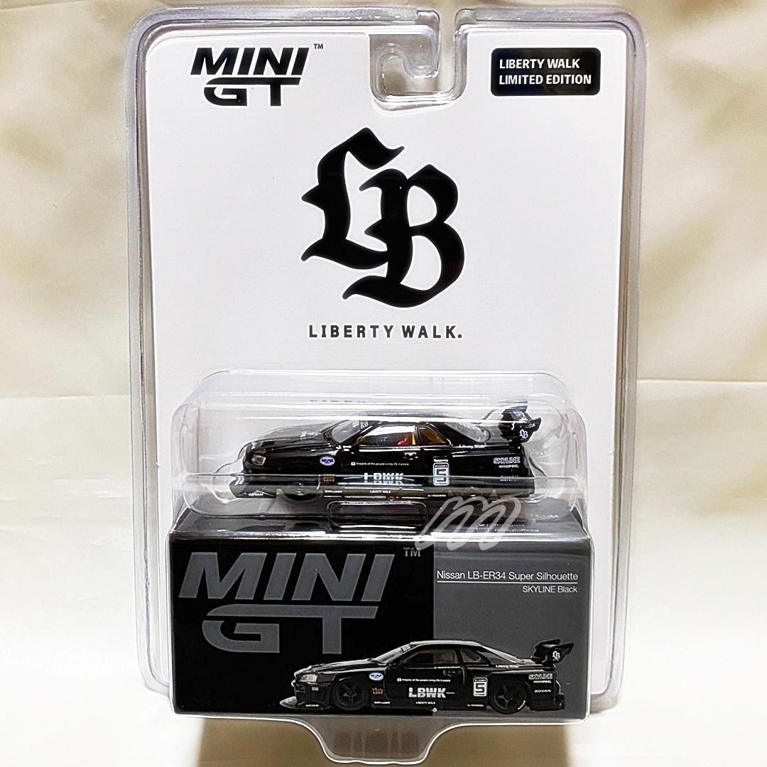 MINIGT Nissan LB-ER34 スーパーシルエット Black BL