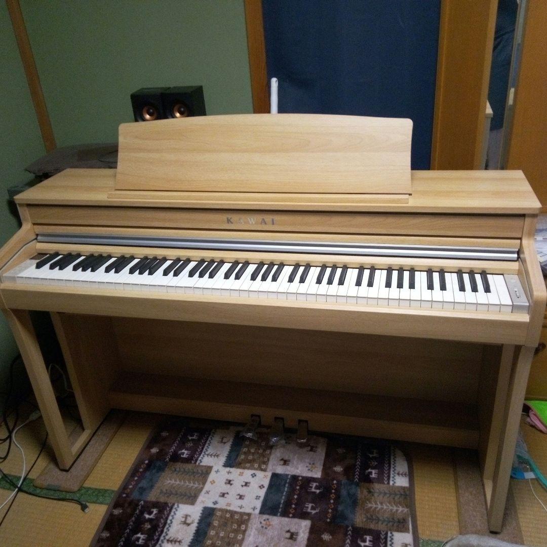 まめままたん 送料込 CA49 22年製 電子ピアノ ライトオーク カワイ