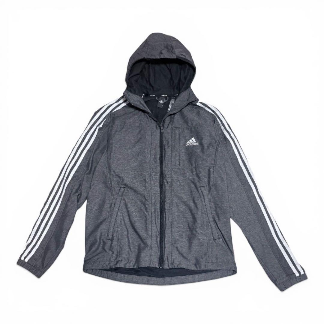 adidas アディダス ウインドブレーカー 上下セット グレー Mサイズ