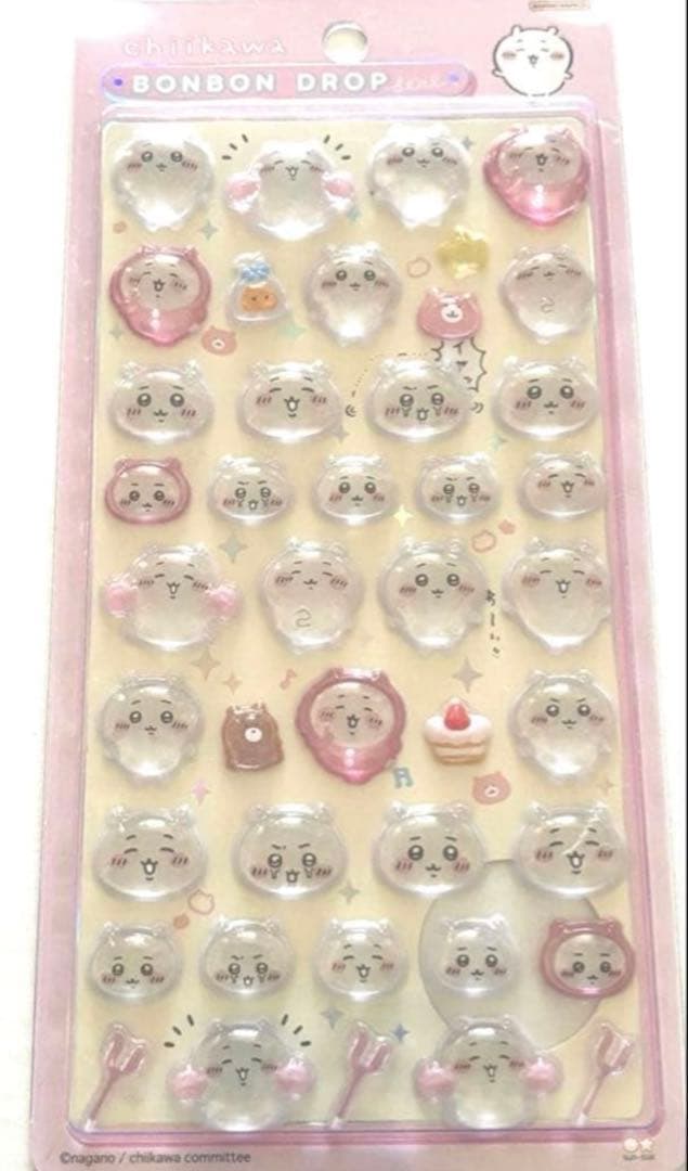 【正規品‼️】ちいかわ　ボンボンドロップ　& おはじきシール