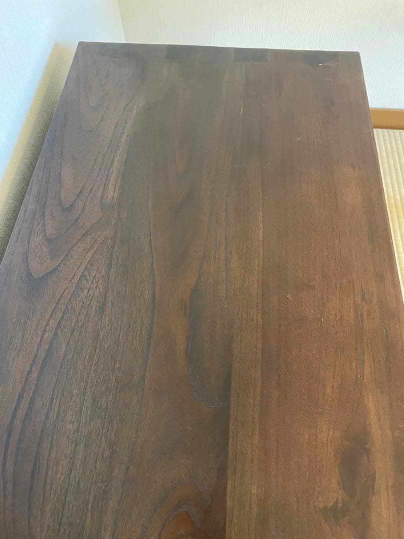 アジアン家具 ローボード 100cm 無垢風 4段引出し