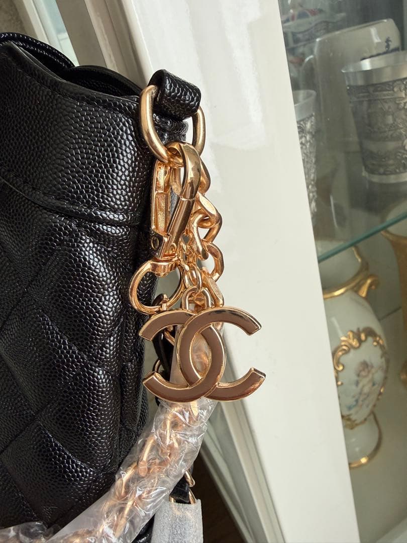CHANEL CC ロゴブラック　ノベルティキルティングショルダーバッグ
