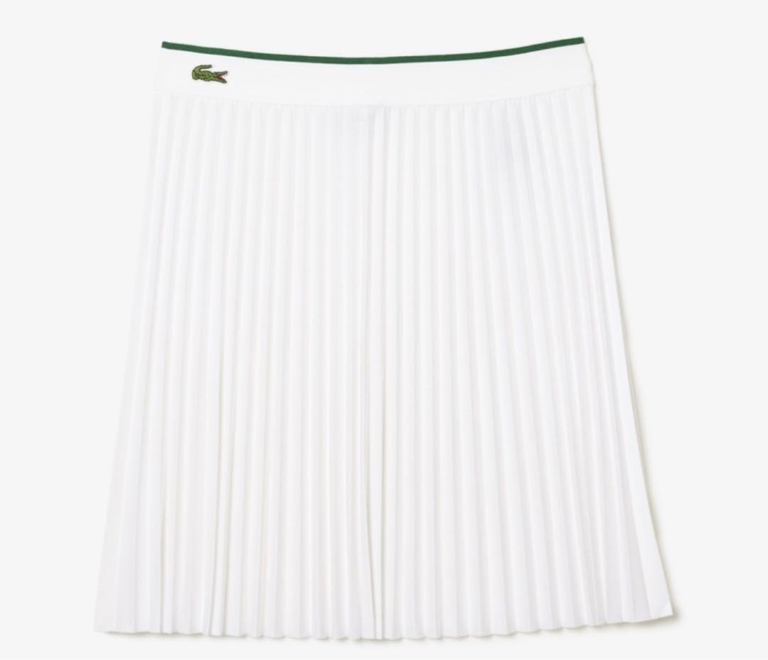 【未使用】Lacoste ホワイト プリーツミニスカート（XS）