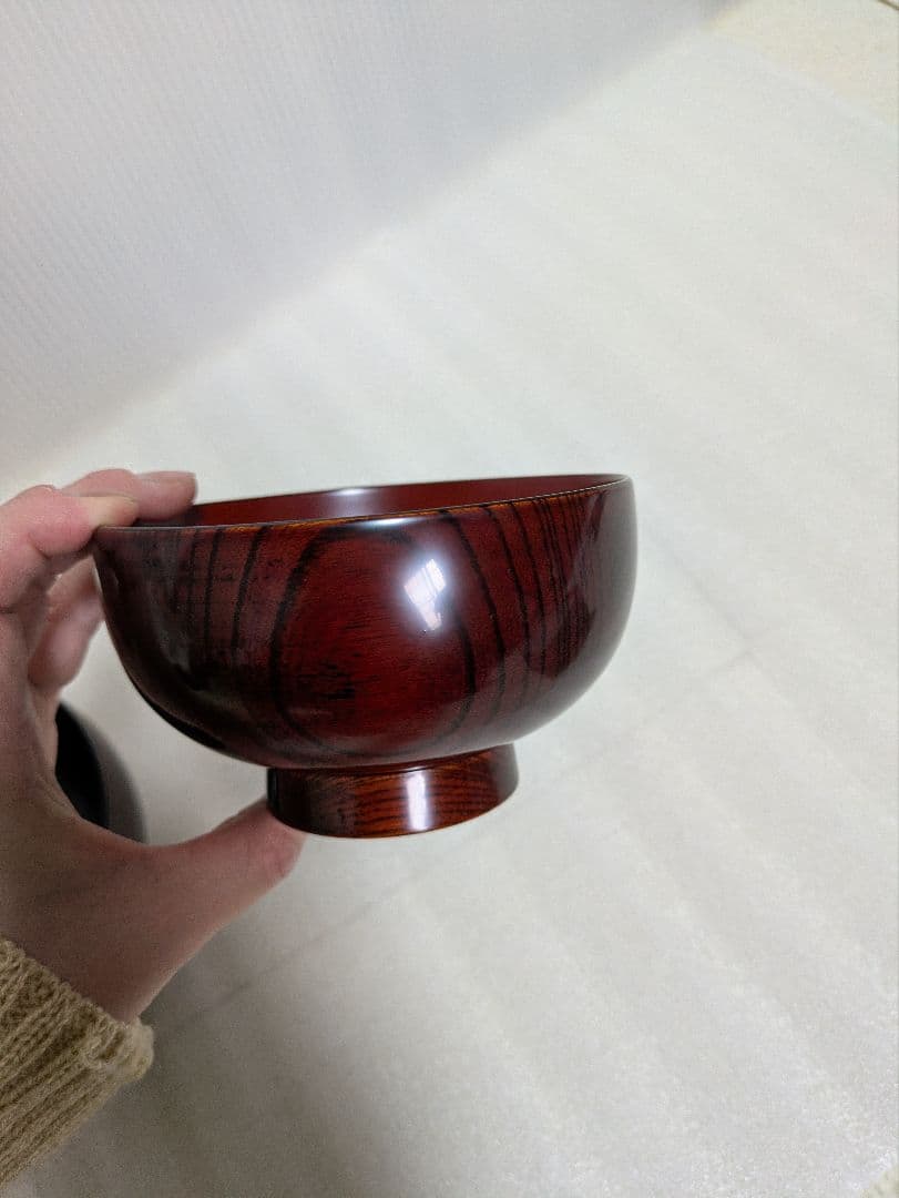 【川連漆器】木地呂椀夫婦