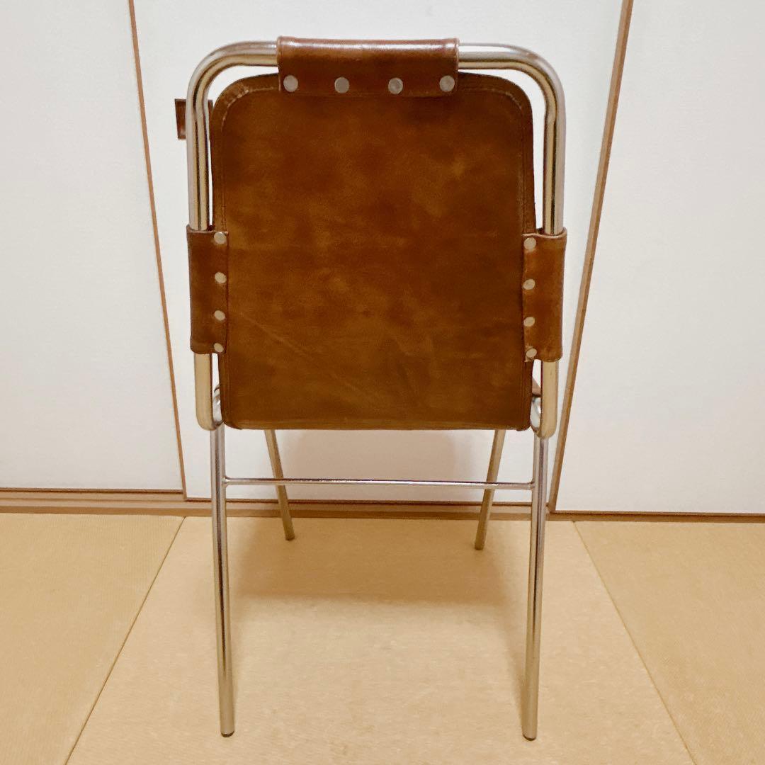 ●美品　レザーチェア●シャルロット・ペリアン【レザクルチェア】リプロダクト品