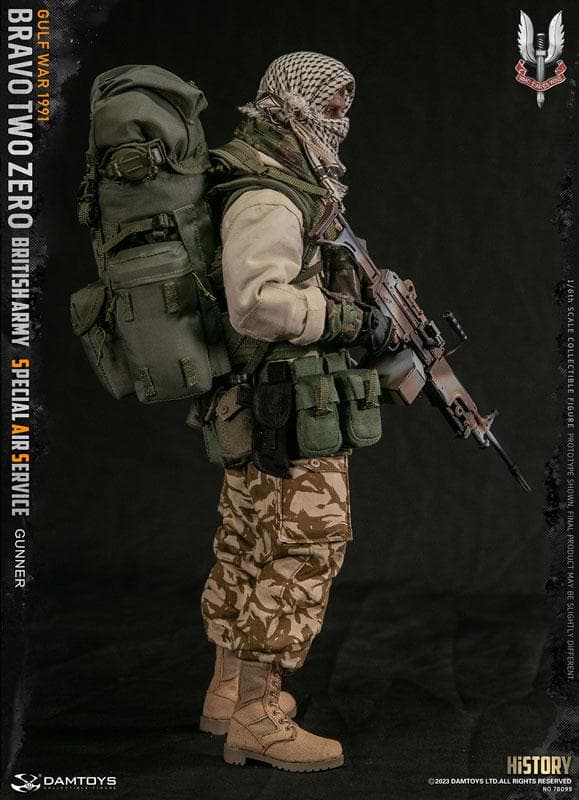 1/6イギリス陸軍特殊空挺部隊 (SAS) ガンナー Gulf War 1991