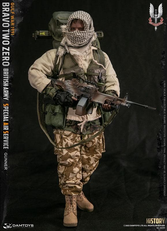 1/6イギリス陸軍特殊空挺部隊 (SAS) ガンナー Gulf War 1991