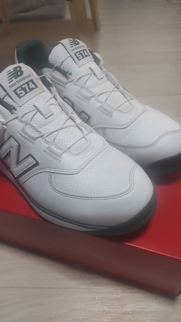 New Balance UG574BG4 ホワイトグリーン シューズ　BOA