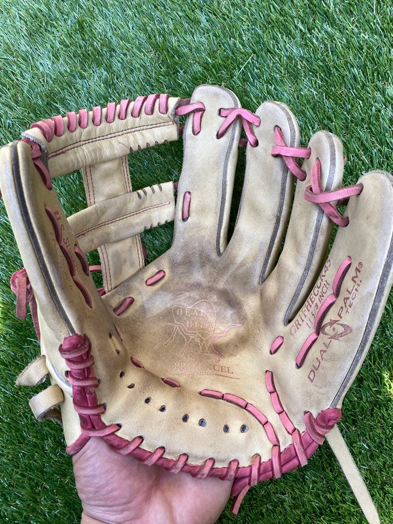 Rawlings S-1 軟式グローブ ベージュ/ピンク