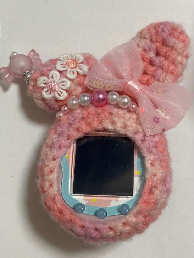 Tamagotchi Uni エンジェル　ピンク ウサギ型カバー付き♡
