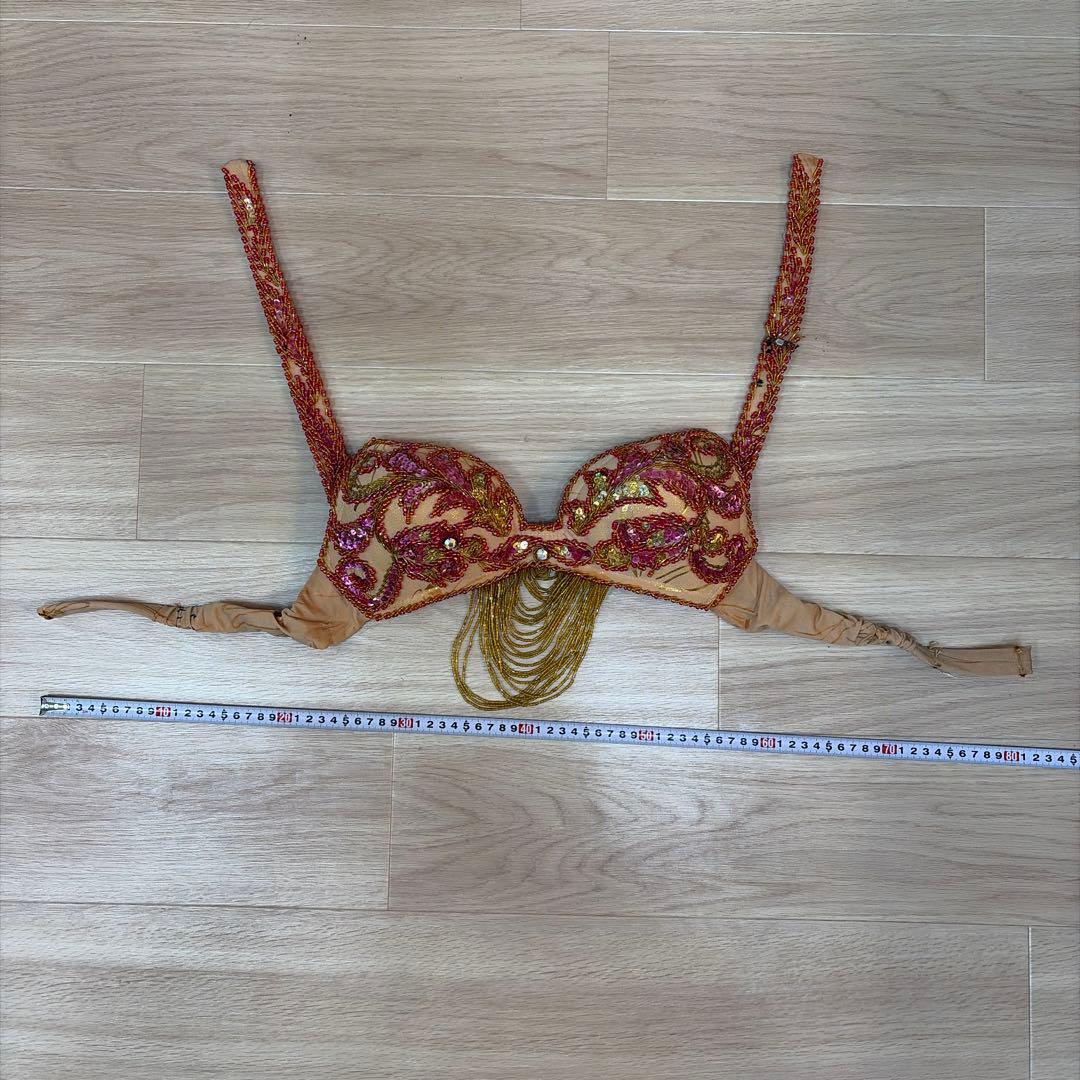 ベリーダンス セットアップ ビーズ刺繍付き　衣装　Queen エジプト製